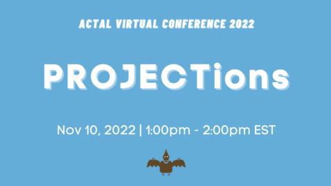 Thumbnail for entry [ACTAL22] PROJECTions