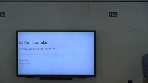Thumbnail for 240731 - 10AM - M2 - CARD - Arterial and Venous Systems - ANDERSON