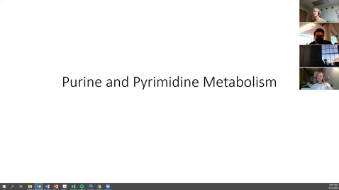 Thumbnail for entry 200812-M1-10am-MBHD-Pyrimidine and Purine Metabolism-Wattenberg