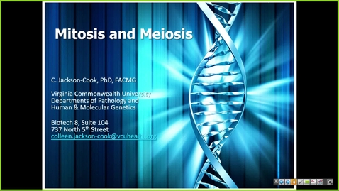 Thumbnail for 240821 - M1 - MBHD - 8am - MBHD - Cell Cycle &amp; Cell Division + Human Karyotype - Jackson-Cook