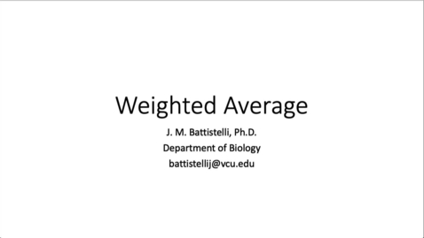 Thumbnail for WeightedAverage
