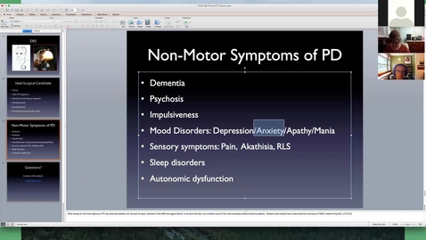 Thumbnail for entry 201111 - M2 - 9am - MBB - Clinical Aspects of Movement Disorders (part 2) - Cloud