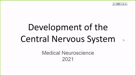 Thumbnail for entry 211105 - M2 - 8am - NRS - Development of the CNS- Harrell