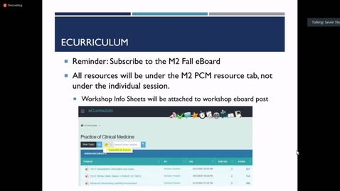 Thumbnail for entry 210802 - M2 - 1pm - PCM - Introduction to Preceptorship-Pedram