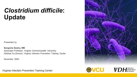 Thumbnail for C. difficile Updates Nov 2024