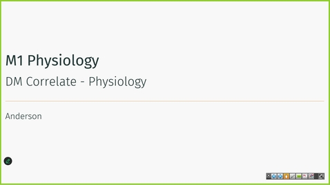 Thumbnail for 250917 - M1 - 9AM - PHYS - Clinical Correlation: Insulin 