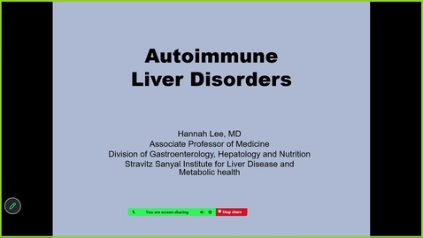 Thumbnail for 260401 - M1 - 10AM - GI -  Autoimmune Liver Disease