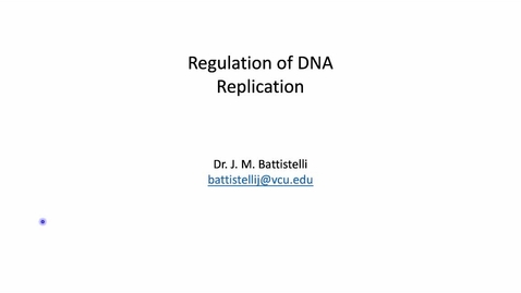 Thumbnail for entry Regulating DNA Synthesis And Exponential Growth