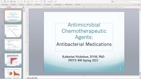 Thumbnail for entry PHTX 400 Review Antibiotics 1