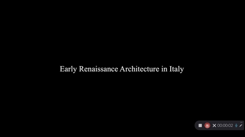 Thumbnail for Early Renaissance Architecture in Italy