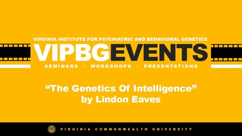 Thumbnail for entry The Genetics Of Intelligence - Part 1