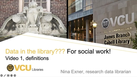 Thumbnail for Secondary data intro series SLWK706  Pt 1