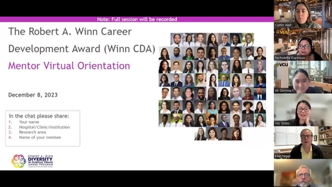 Thumbnail for Winn CDA Cohort 3 Mentor Virtual Orientation 12/8/23