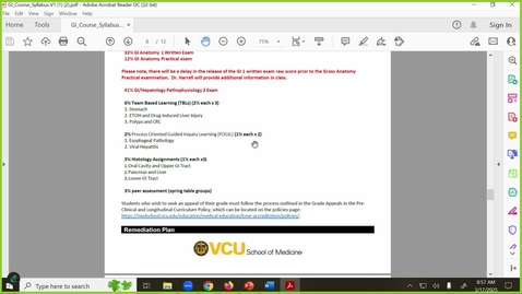 Thumbnail for 250317  - M1 - GI  - 9am -   Histology of the Upper GI Tract  - Bigbee