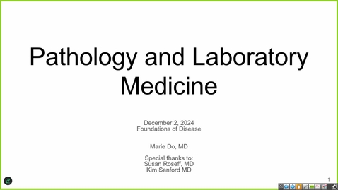 Thumbnail for 241202  - M1 - FOD - 8am - Clinical Pathology Lab - Do