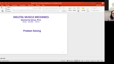 Thumbnail for 200921 - M1 - 11am - PHYS - Skeletal Muscle 1 &amp; 2 Problem Solving - Samso