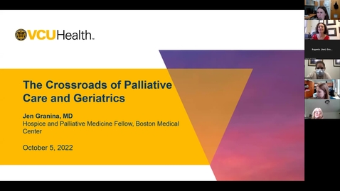 Thumbnail for entry Palliative ECHO: Geriatrics (Oct. 2022)