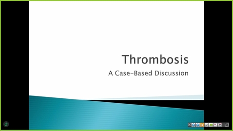 Thumbnail for 250103  - M1 - MARR - 930am - Case Based Discussions: Thrombosis and Related Disorders