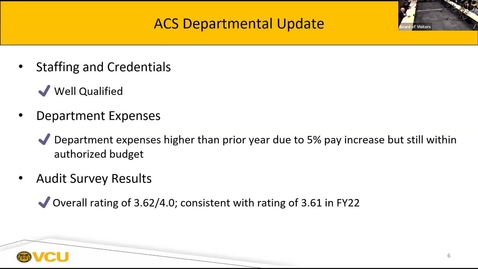 Thumbnail for entry Board of Visitors Audit Committee