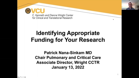 Thumbnail for entry Identifying Appropriate Funding For Your Research