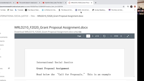 Thumbnail for entry WRLD210 GRANT PROPOSAL TUTORIAL