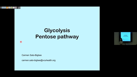 Thumbnail for entry 210810 - M1 - 8am - MBHD - Glycolysis and Pentose Pathway &amp; TCA Cycle- Sato-Bigbee