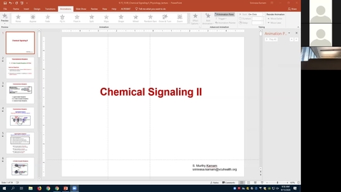Thumbnail for entry 200915 - M1 - 10am - PHYS - Chemical Signaling 2 - Karnam