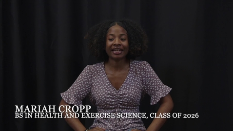 Thumbnail for Mariah Cropp on Being a First Gen Student