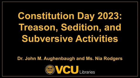 Thumbnail for Constitution Day 2023 video