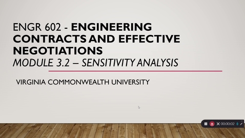 Thumbnail for Engineering Contracts and Effective Negotiations Module 3.2
