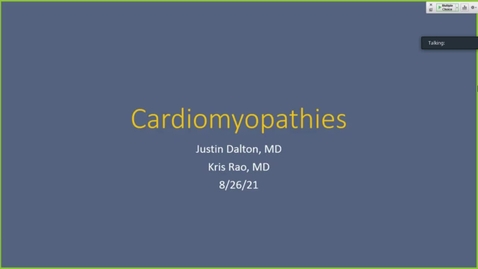 Thumbnail for entry 210827 - M1 - 10pm - CARD - Pathology of Restrictive and Dilated Cardiomyopathies - Dalton/Rao