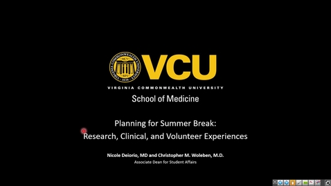 Thumbnail for 240926 - 3PM - CIM - Planning for Summer Experiences / Research and Clinical Opportunities 