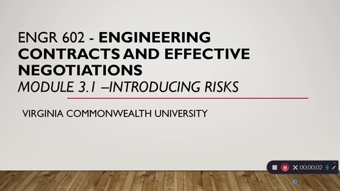 Thumbnail for Engineering contract and effective negotiations Module 3.1