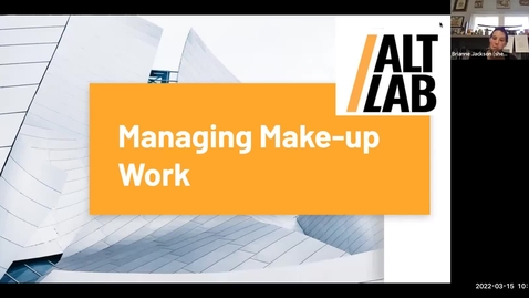 Thumbnail for entry Canvas Workshop Series - Best Practices for Managing Make-Up Assignments
