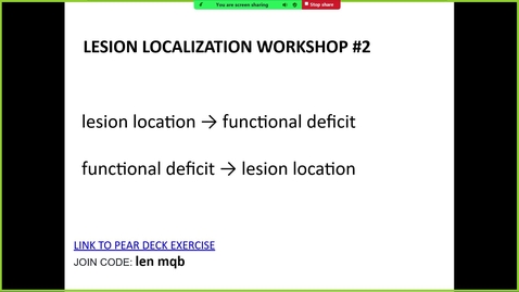 Thumbnail for 241114 - M2 - 10AM - NRS - Lesion Localization Workshop #2 - Problem Solving Session