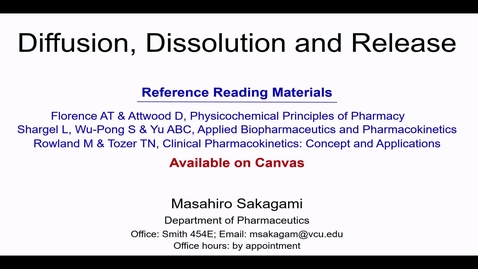 Thumbnail for PCEU 507 Pharmaceutics and Biopharmaceutics