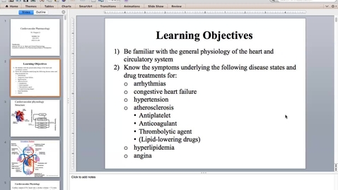 Thumbnail for PHTX 400 Review Exam 3 CV Pharm Part 1