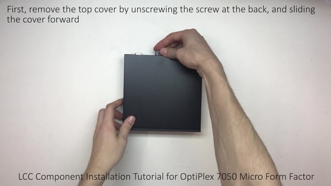 Thumbnail for Dell OptiPlex 7050 Micro Form Factor - M.2 SSD Installation Procedure