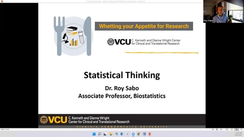 Thumbnail for entry Biostatistics Topic  - Statistical Thinking