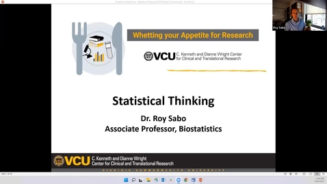 Thumbnail for Biostatistics Topic  - Statistical Thinking