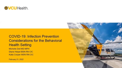 Thumbnail for entry COVID-19 Infection Prevention Considerations for Behavioral Health Settings (February 2022)