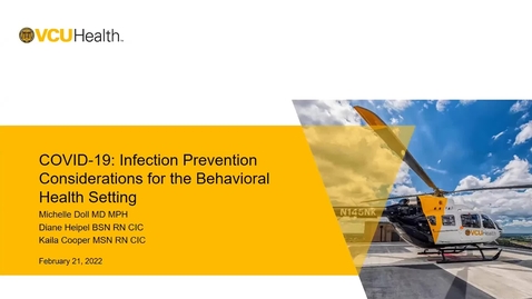 Thumbnail for COVID-19 Infection Prevention Considerations for Behavioral Health Settings (February 2022)