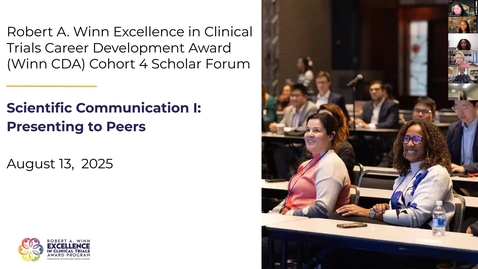 Thumbnail for 8/13/25 - Scientific Communication I: Presenting to Peers