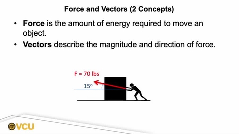 Thumbnail for 01. Force and Vectors