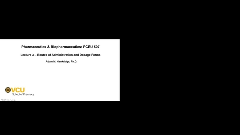 Thumbnail for [P1] PCEU 507 Pharmaceutics and Biopharmaceutics