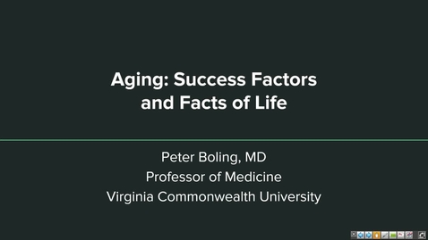 Thumbnail for 241014  - M1 - GERI - 10am -  Geriatrics Annual Forum on Aging  - Boling