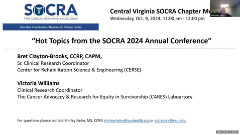 Thumbnail for Hot Topics from the SOCRA 2024 Annual Conference