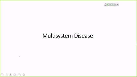 Thumbnail for entry 220208 - M2 - 1pm - USMLE: Review of Multisystem Disease - Biskobing