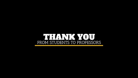 Thumbnail for Benefits of Free Textbooks: Thank You from Students to Professors
