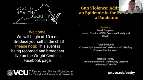 Thumbnail for entry Gun Violence: Addressing an Epidemic in the Midst of a Pandemic